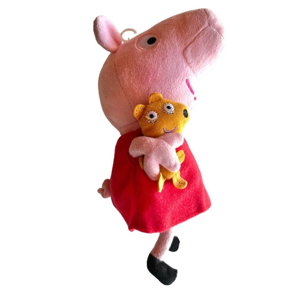 Ty Peppa Pig 2021 Teddy Bear NWT 8" Red Dress